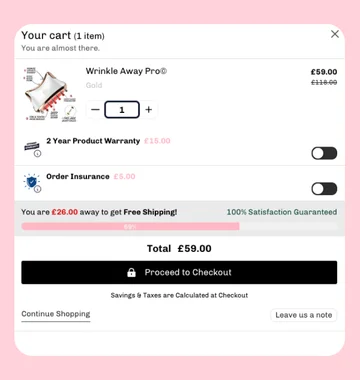 Custom Shopify Cart Drawer Design