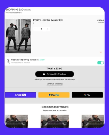 Custom Shopify Cart Drawer Design