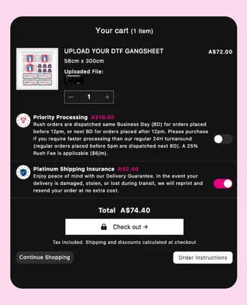 Custom Shopify Cart Drawer Design