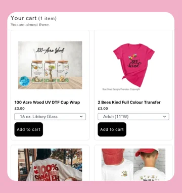 Custom Shopify Cart Drawer Design