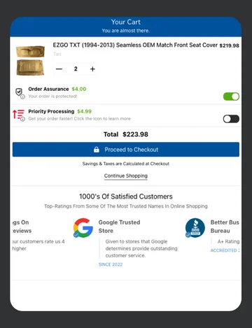 Custom Shopify Cart Drawer Design