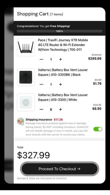Custom Shopify Cart Drawer Design