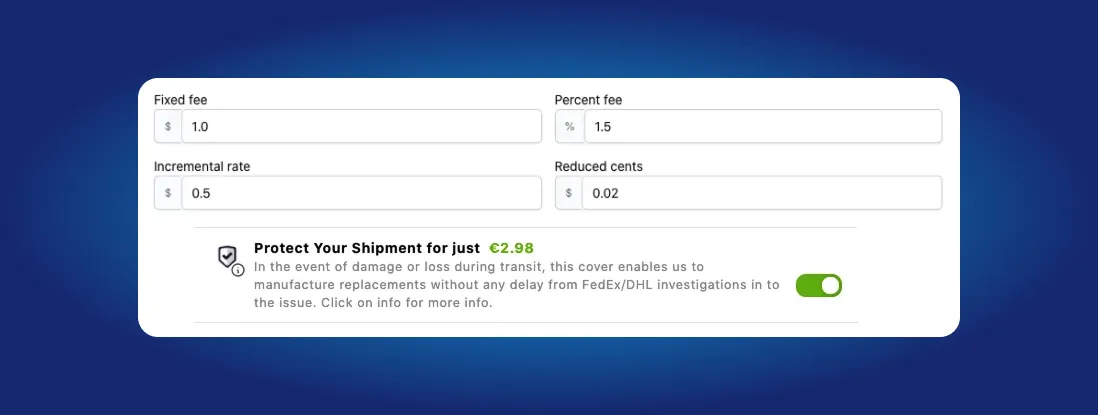 Shipping Protection Fees