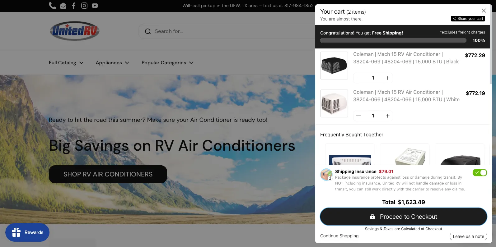 How UnitedRVParts.com Leveraged Shipping Insurance for Success using Supercart?
