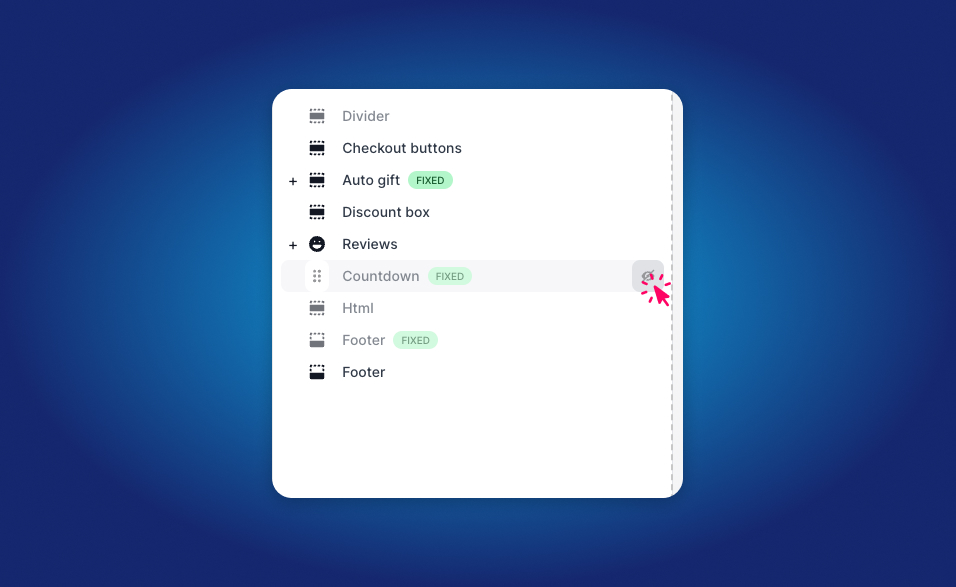 Promotion Countdown Timer Block Setup in Drawer Editor