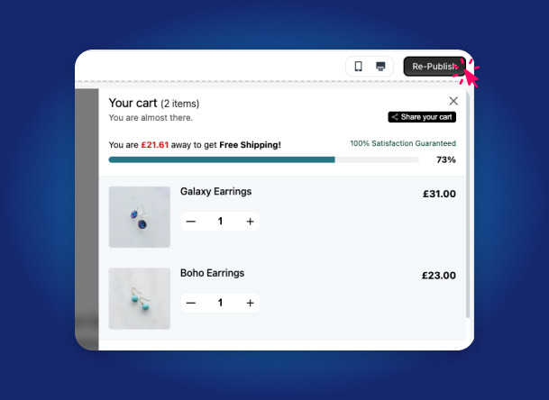 Configuring Free Shipping Threshold and Dynamic Milestone Tokens
