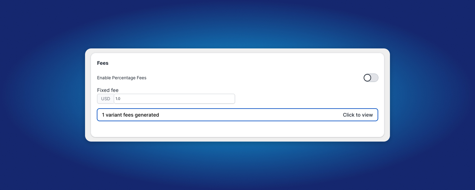Dynamic Fee Configuration Options