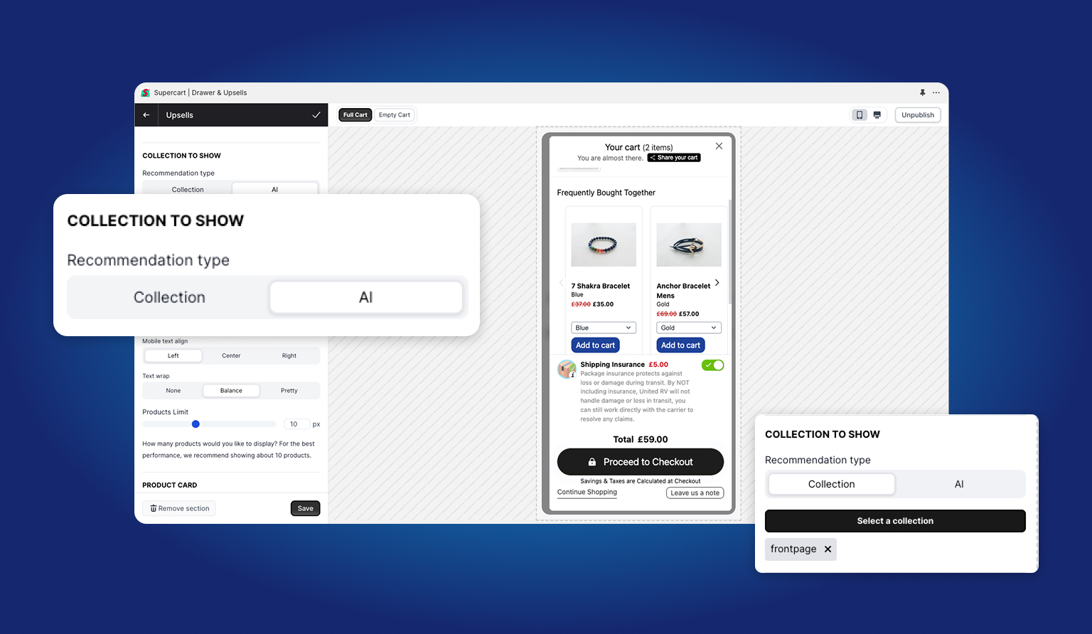 Supercart In-Cart Upsells Overview