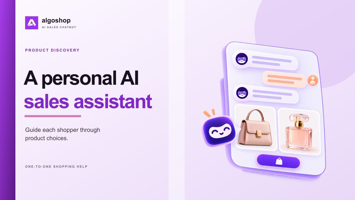Algoshop omnichannel AI sales assistant managing WhatsApp, Instagram, Messenger, and storefront live chat